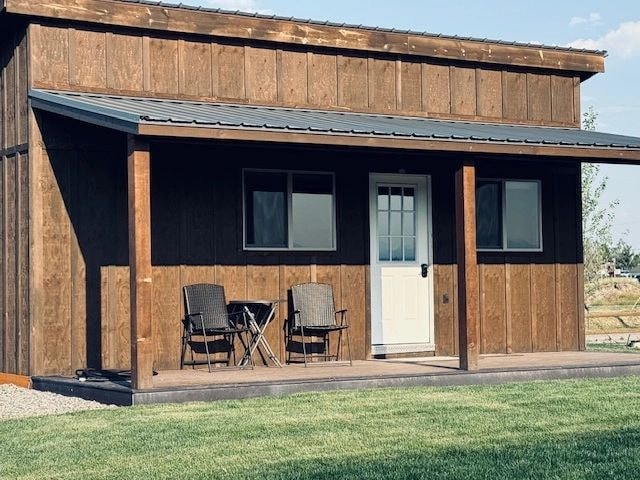Rustic cabin exterior